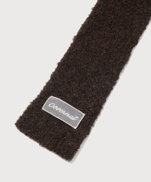 WOMAN CLOVER HEART SLIM BOUCLE MUFFLER