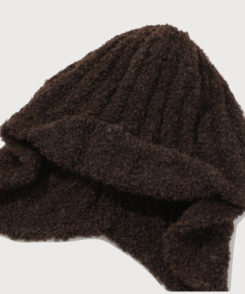 WOMAN CLOVER HEART BOUCLE TROOPER HAT