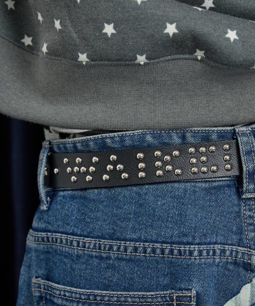 Stud Logo Belt BLACK