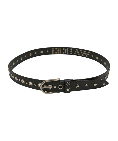 Stud Logo Belt BLACK
