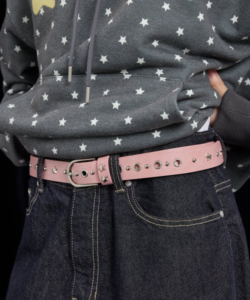 Stud Logo Belt PINK