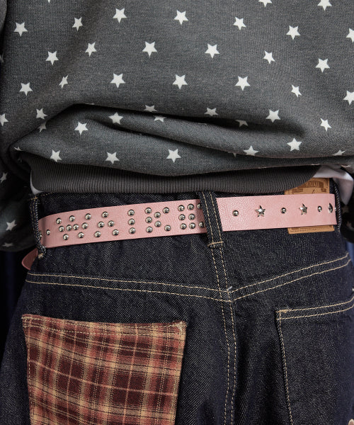 Stud Logo Belt PINK
