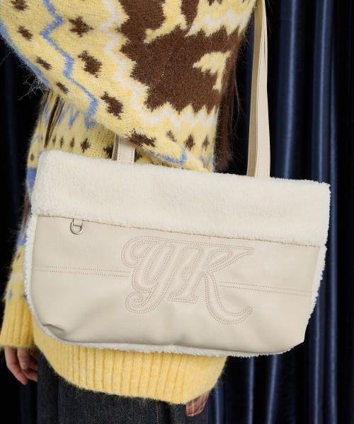 YK Mustang Shoulder Bag IVORY
