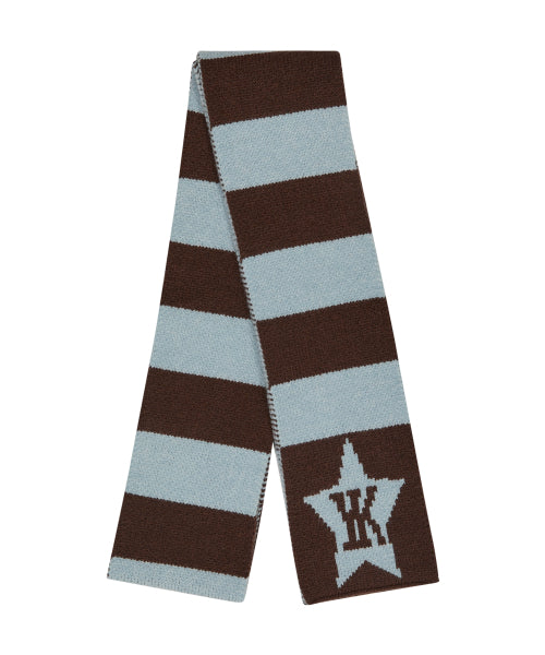 Stripe Star Muffler SKYBLUE