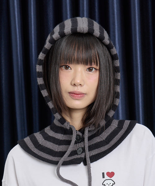 Stripe Star Balaclava CHARCOAL
