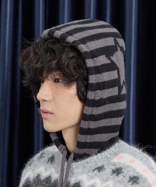Stripe Star Balaclava CHARCOAL