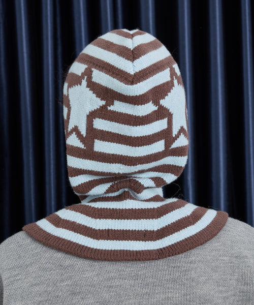 Stripe Star Balaclava SKYBLUE