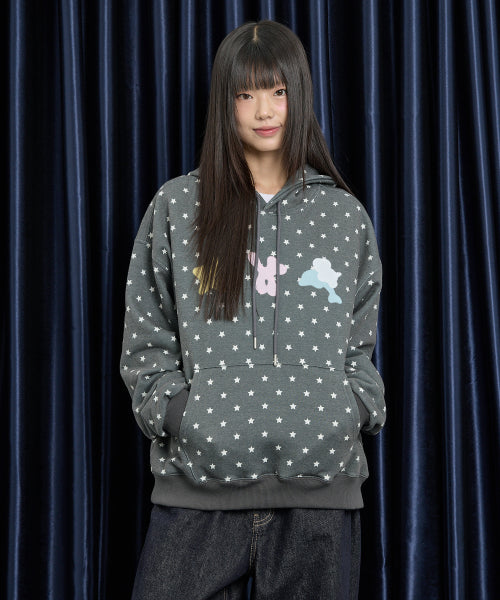 Spray Star Dolphin Hoody DOT BLACK