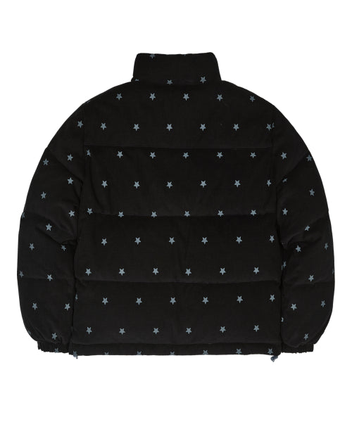 Star Logo Riversible Corduroy Short Padding BLACK