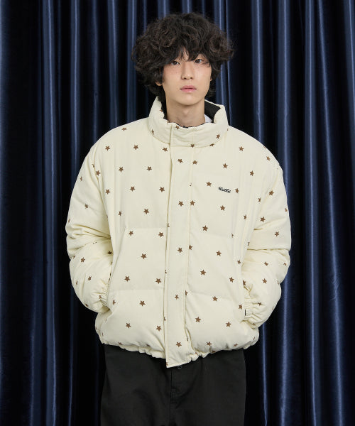 Star Logo Riversible Corduroy Short Padding IVORY
