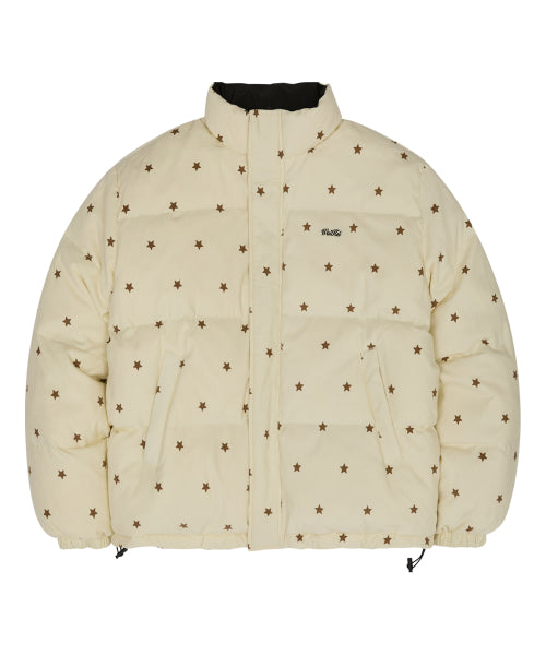 Star Logo Riversible Corduroy Short Padding IVORY