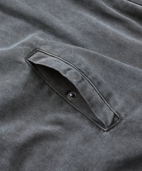 XJ130 Creud Washing Hooded Bomber Jacket (GRAY)