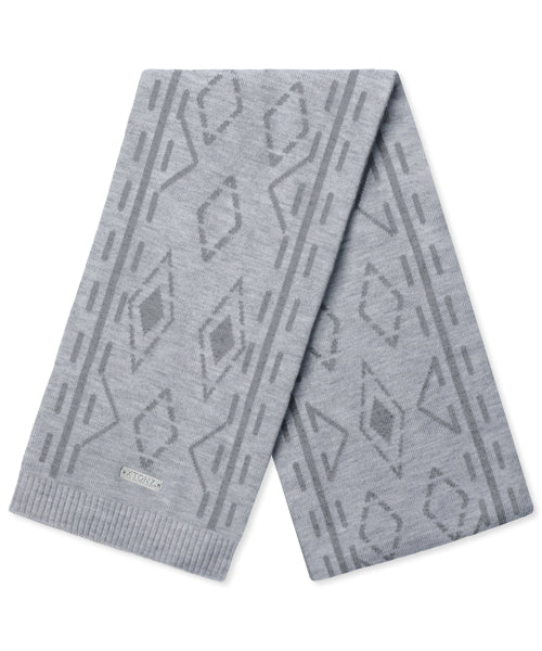 XTA096 Ethnic Two-Tone Reversible Muffler (LIGHT GRAY/GRAY)