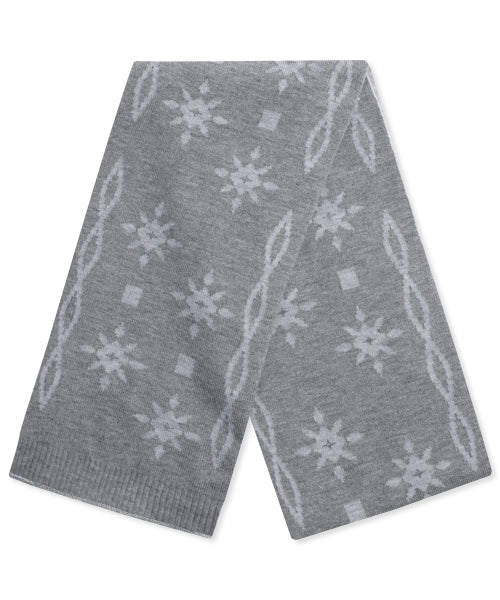 XTA096 Ethnic Two-Tone Reversible Muffler (LIGHT GRAY/GRAY)