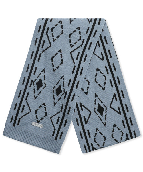 XTA096 Ethnic Two-Tone Reversible Muffler (BLUE/BLACK)