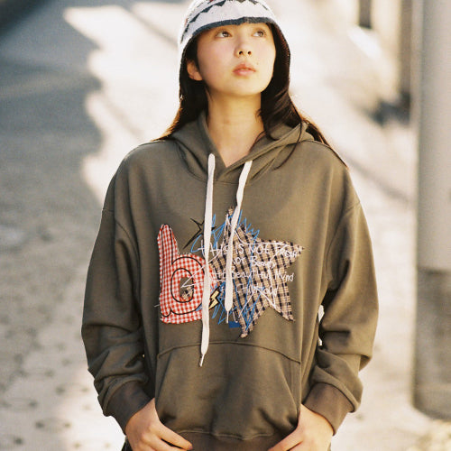 Star Patch Hood (Khaki)