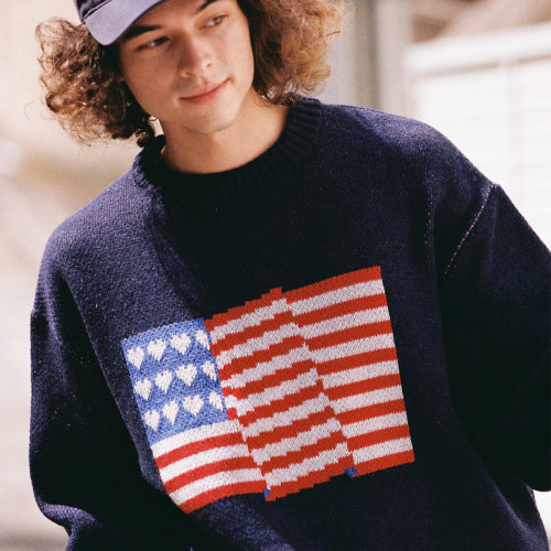 Flag Knit (Navy)