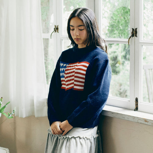Flag Knit (Navy)