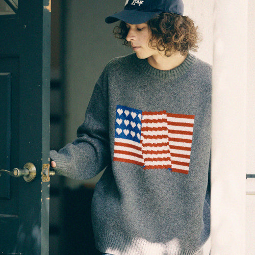 Flag knit (Charcoal)