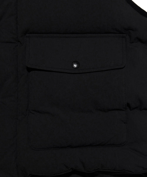 Utility Pocket Padded Vest Black