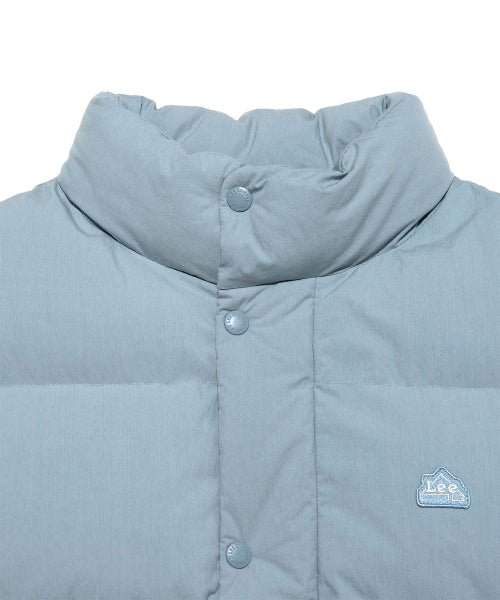 Utility Pocket Padded Vest Light Blue