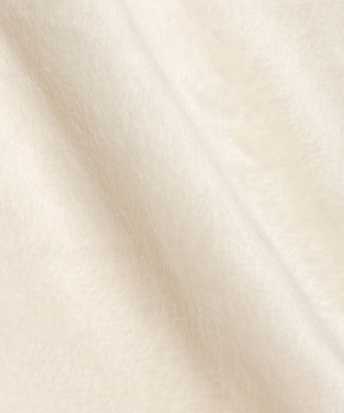 fleece pocket muffler ivory