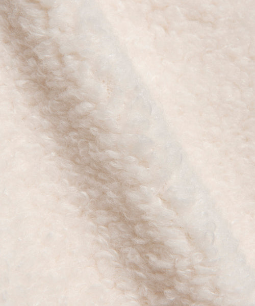 fleece pocket muffler ivory