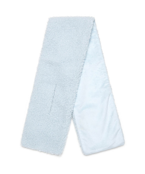 Fleece Pocket muffler light blue