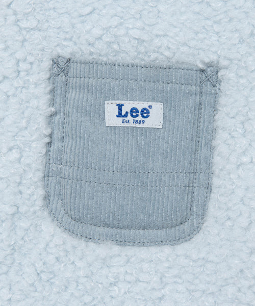 Fleece Pocket muffler light blue