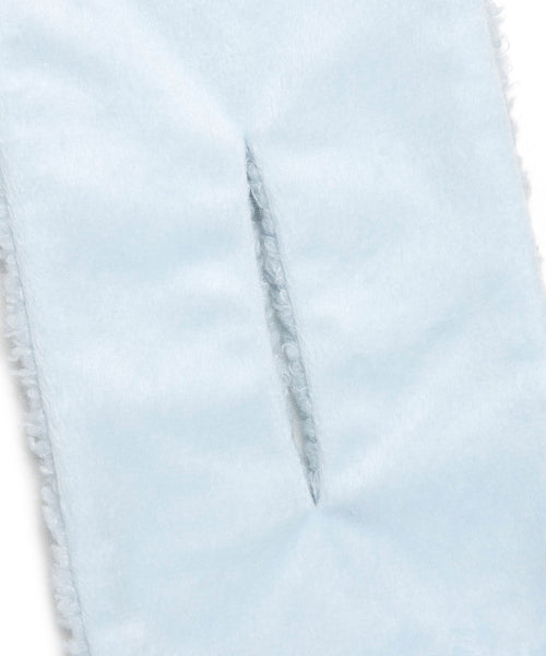 Fleece Pocket muffler light blue