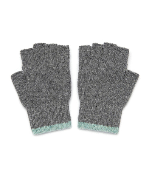 Fingerless Knitwear Son Moa Gloves Gray
