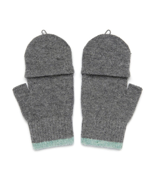 Fingerless Knitwear Son Moa Gloves Gray