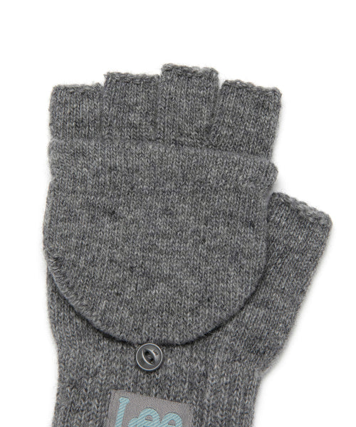 Fingerless Knitwear Son Moa Gloves Gray