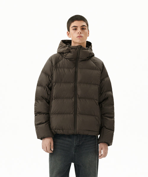 PANELED DOWN PUFFER BROWN(MG2FWMB901A)