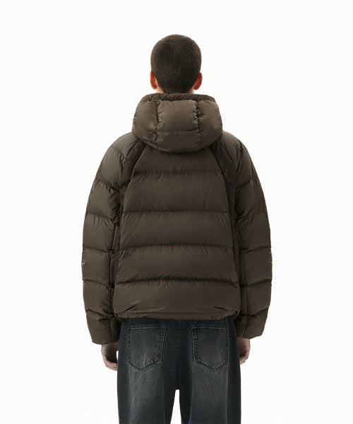 PANELED DOWN PUFFER BROWN(MG2FWMB901A)
