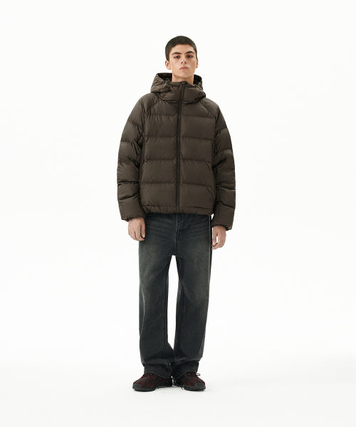 PANELED DOWN PUFFER BROWN(MG2FWMB901A)