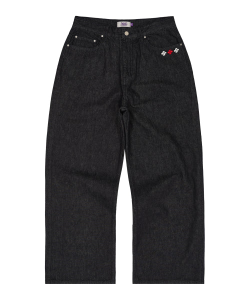 HD Multi Logo Denim Pants INDIGO BLUE
