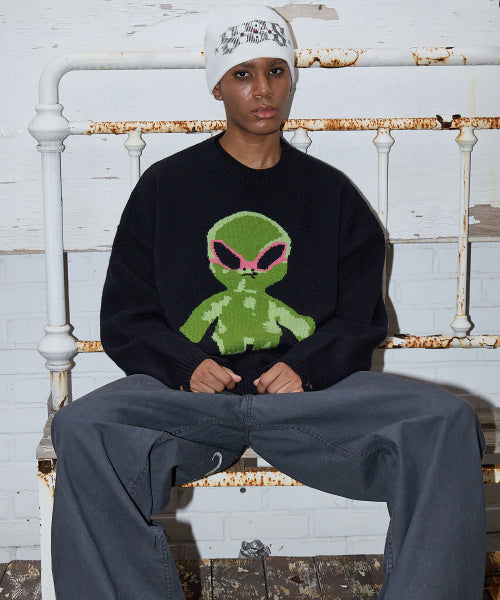 Alien Damage Knit BLACK