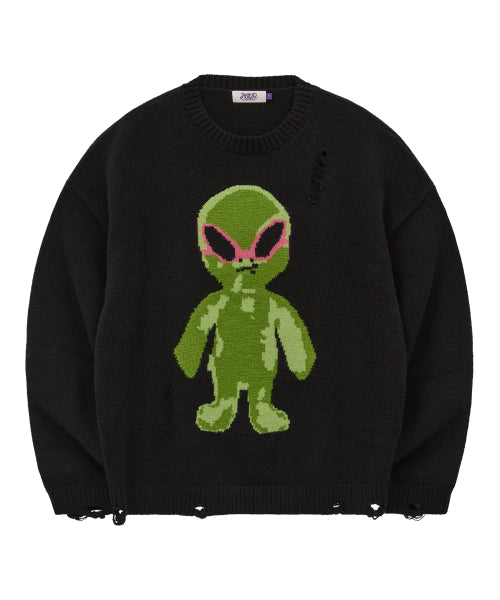 Alien Damage Knit BLACK