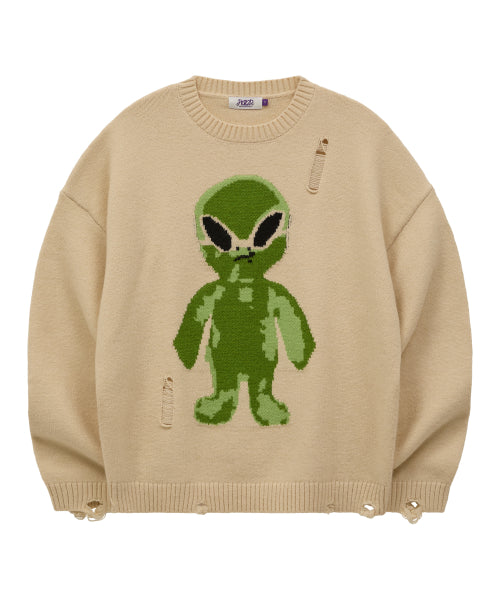 Alien Damage Knit IVORY