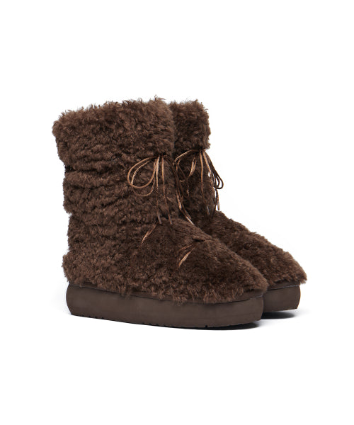 CURLY FUR BOOTS MIDDLE - 5 colors