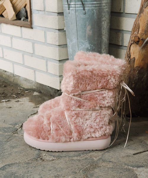 CURLY FUR BOOTS MIDDLE - 5 colors