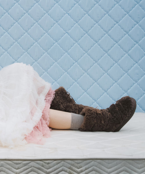 CURLY FUR BOOTS MIDDLE - 5 colors