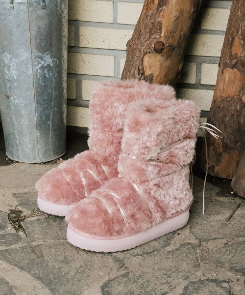 CURLY FUR BOOTS MIDDLE - 5 colors