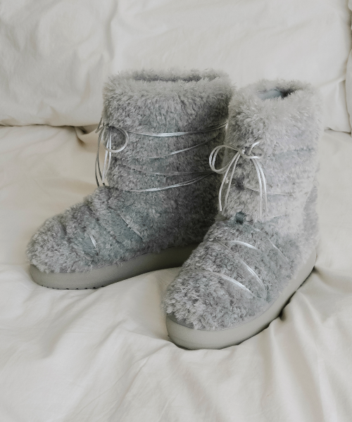 CURLY FUR BOOTS MIDDLE - 5 colors