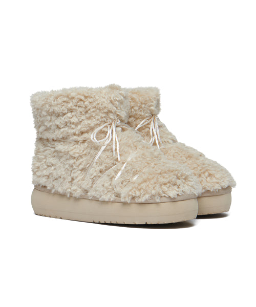CURLY FUR BOOTS SHORT - 5 colors