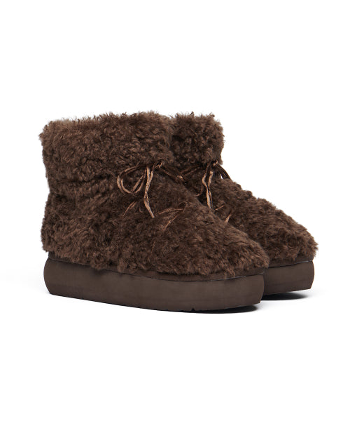 CURLY FUR BOOTS SHORT - 5 colors