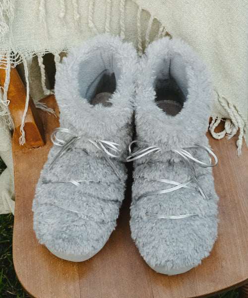 CURLY FUR BOOTS SHORT - 5 colors