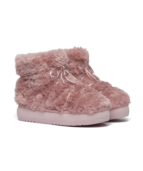 CURLY FUR BOOTS SHORT - 5 colors