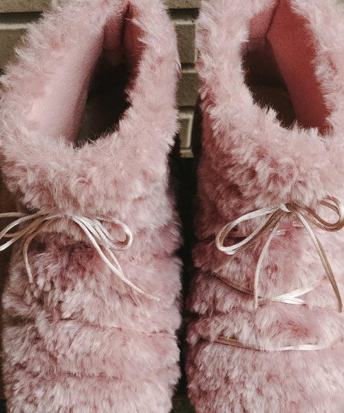 CURLY FUR BOOTS SHORT - 5 colors